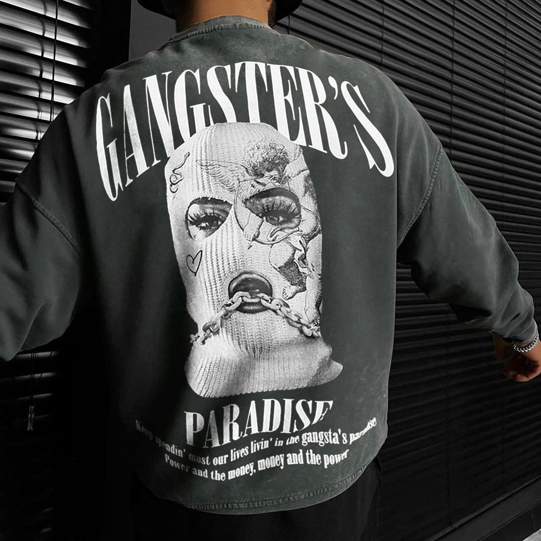 Men's Fashion Oversized Casual Print Sweatshirt