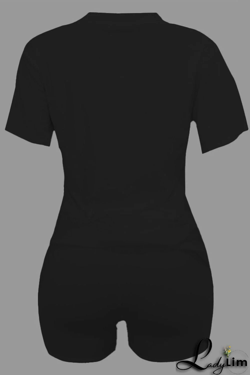 Orange Casual Print Patchwork O Neck Short Sleeve Two Pieces