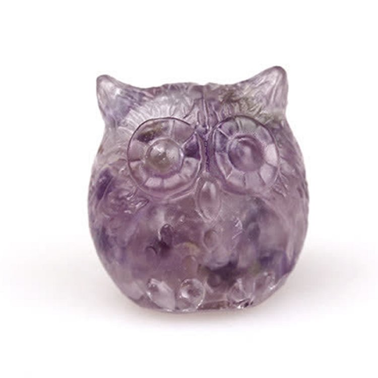 Crystal Owl Baby Gemstone Decoration