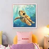 Sea Turtles-11CT Stamped Cross Stitch 40*40cm/15.75*15.75in tapestrymarket