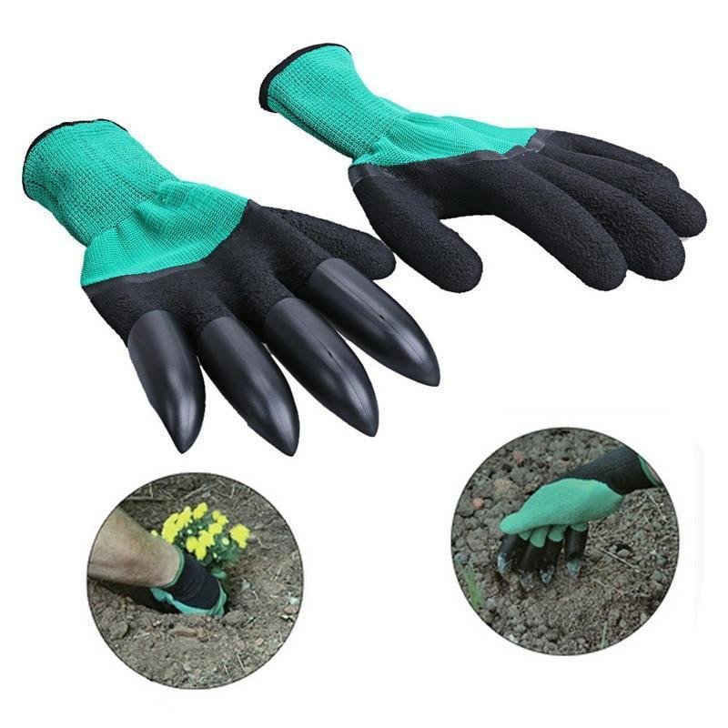 Rubber Garden Gloves with Claws