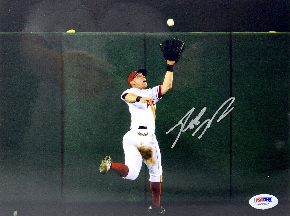 Reggie Willits Signed Baseball 8x10 Photo Poster painting Angels PSA G05367