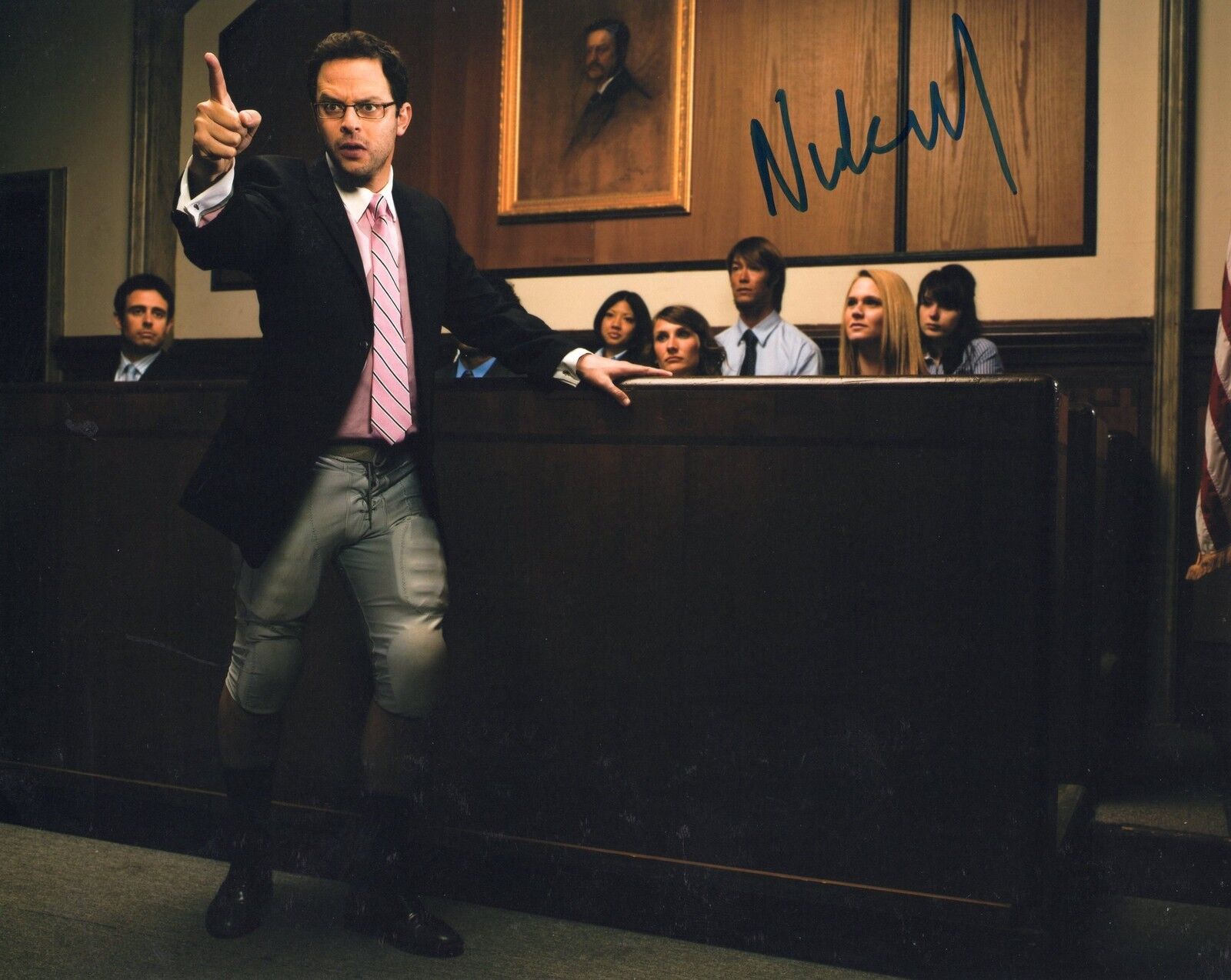 Nick Kroll The League TV Show Signed 8x10 Photo Poster painting w/COA #2