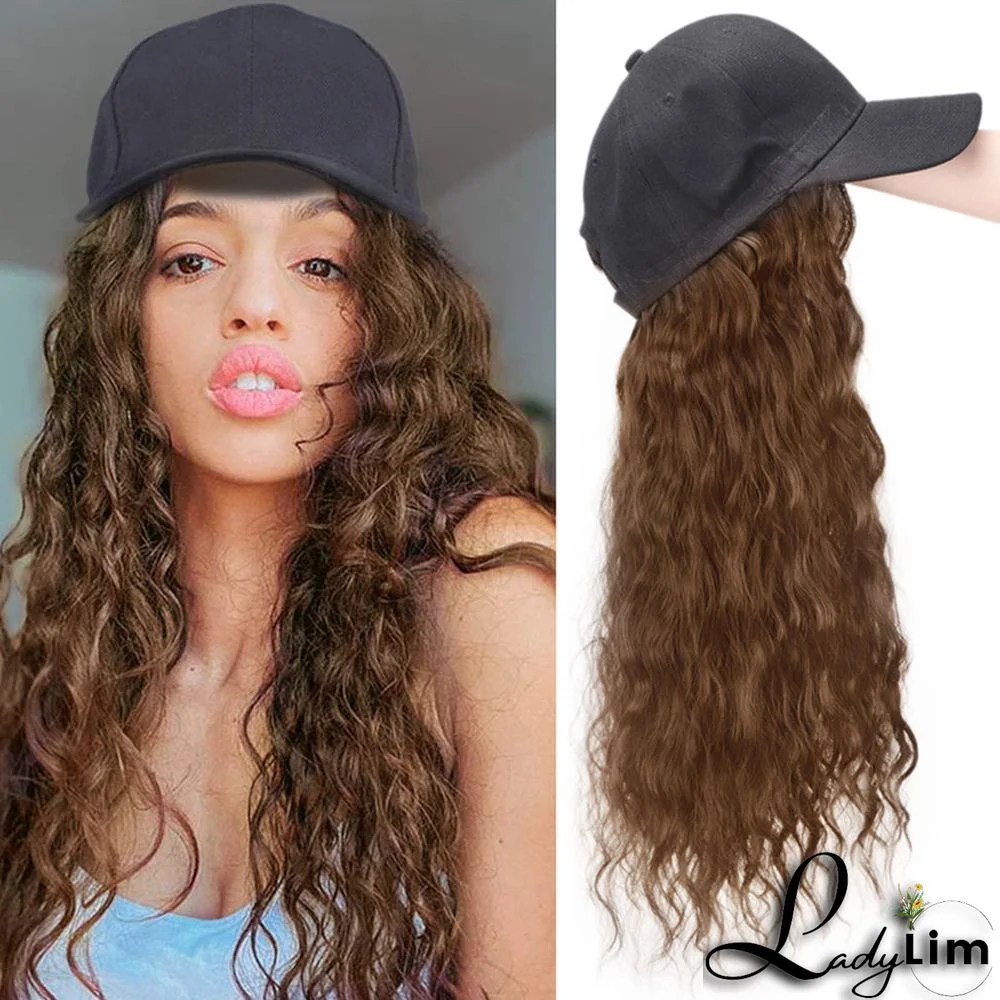 Black Brown Fashion Casual Solid Split Joint Wigs