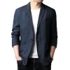 Men's 100% linen casual blazer