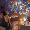 Portable Night Light with Flexible Projection Base for Bedroom Decoration