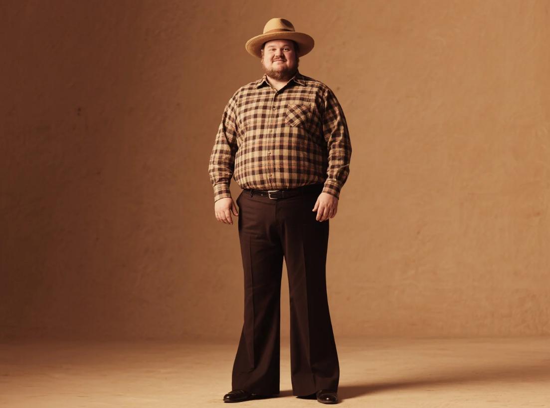 classic Western clothing for big and tall man
