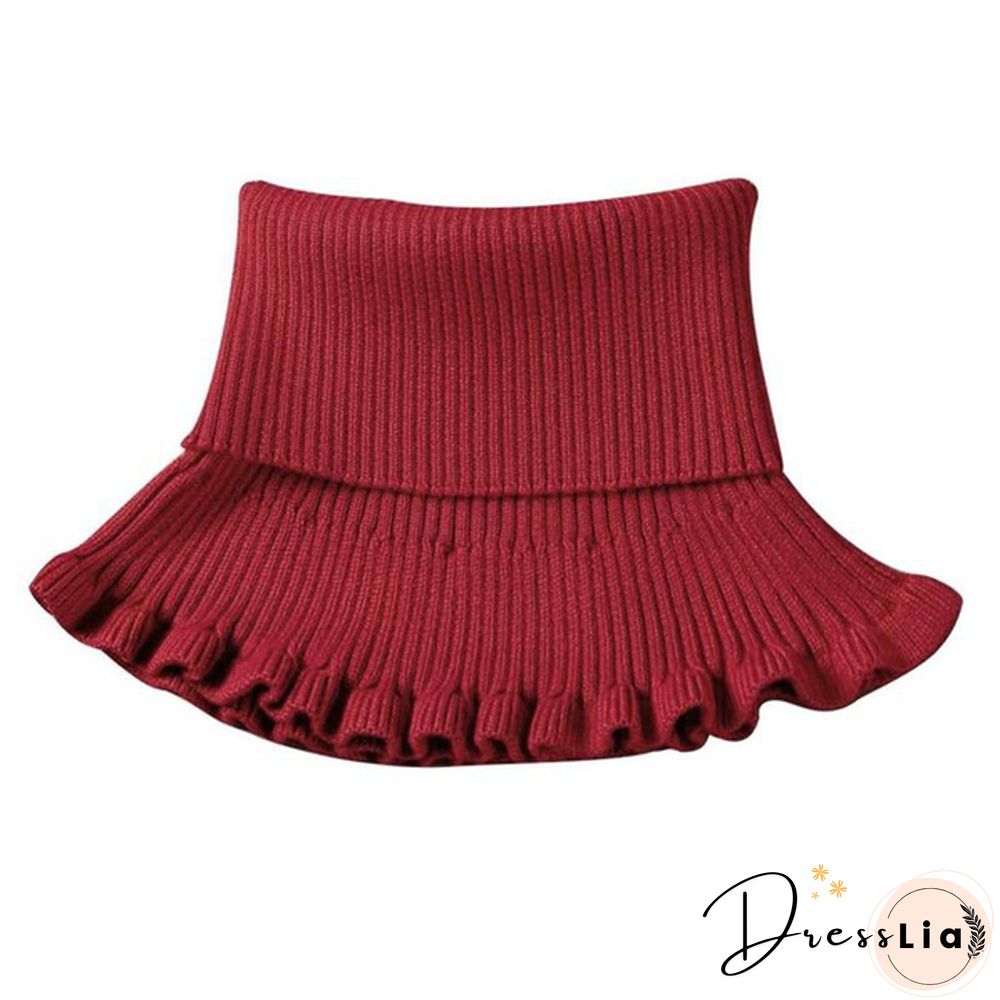 New Girl Ladies Women Fashion Knitted Detachable Fake Collar Scarf For Shirt Fake Collars