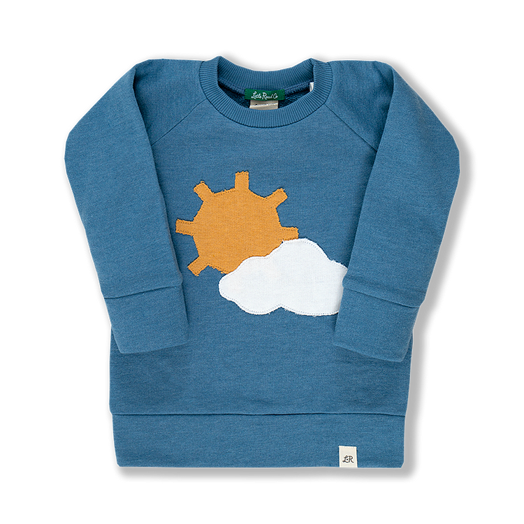 Bluefin Sun & Cloud Patch Crewneck