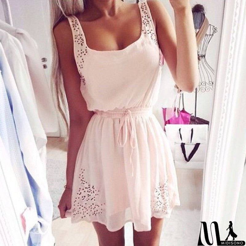 MidiSono - CUTE CHIFFON HOT DRESS