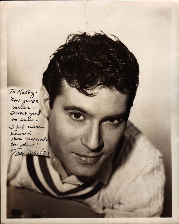 Handsome Vintage TOM MORTON Signed Photo Poster painting - 1954