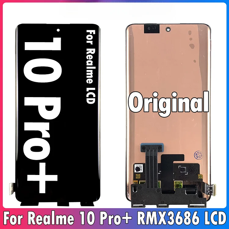 6.7" AMOLED For Oppo Realme 10 Pro+ LCD RMX3687 RMX3686 Display Screen Touch Digitizer Assembly Replacement