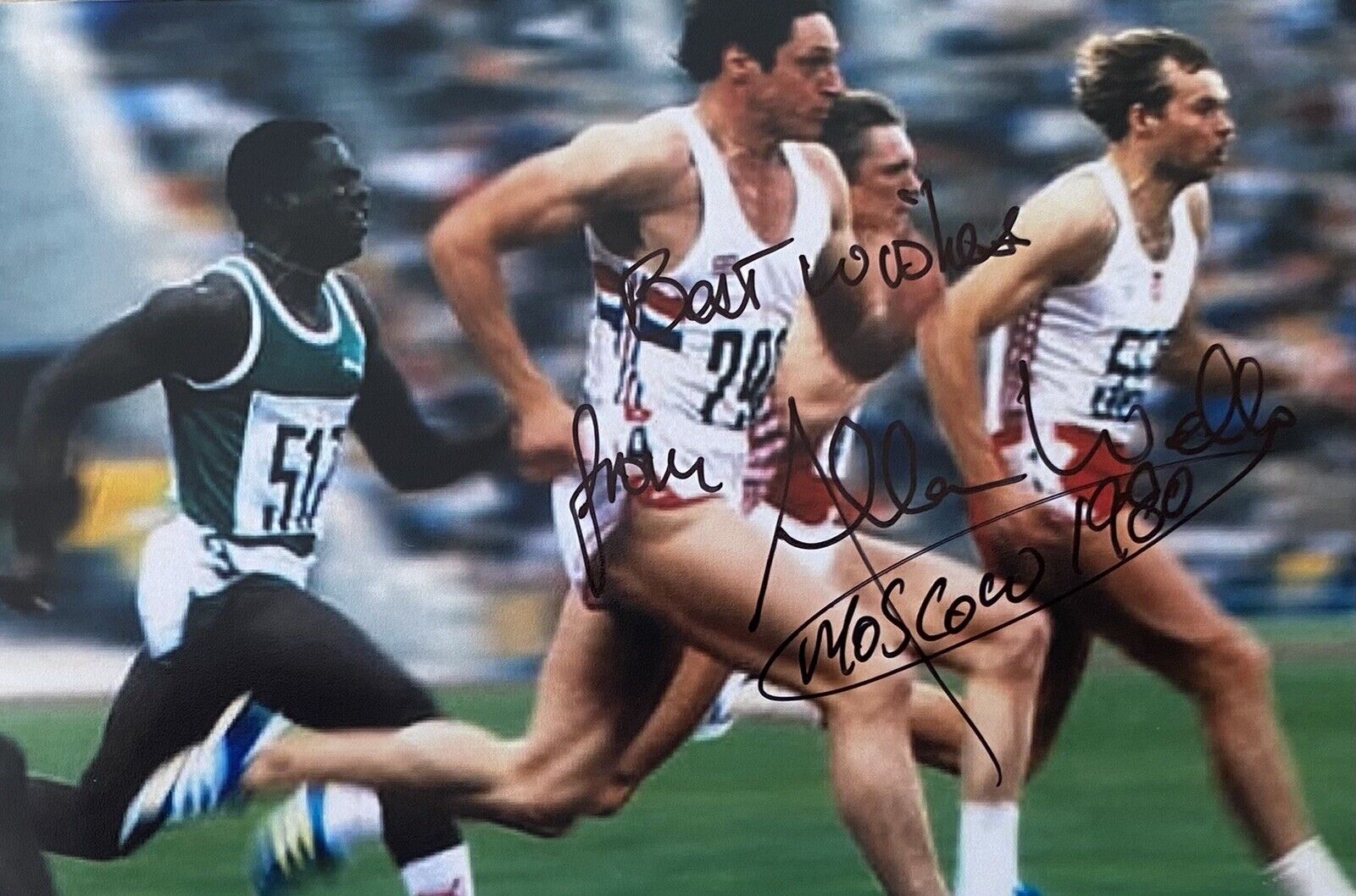 Alan Wells Genuine Hand Signed 6X4 Photo Poster painting - Team GB - Olympics - Runner 5