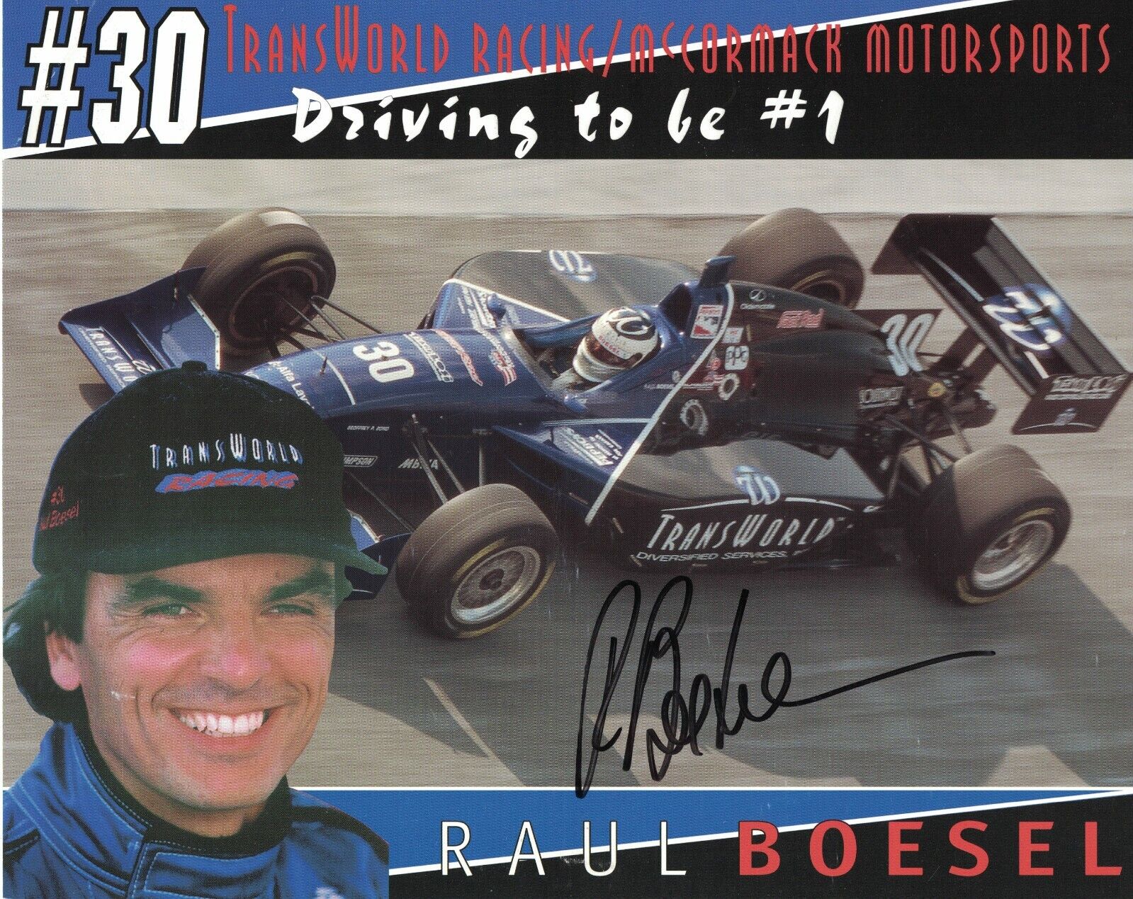 Raul Boesel Signed Autographed 8 x 10 Photo Poster painting Formula One Racing Driver