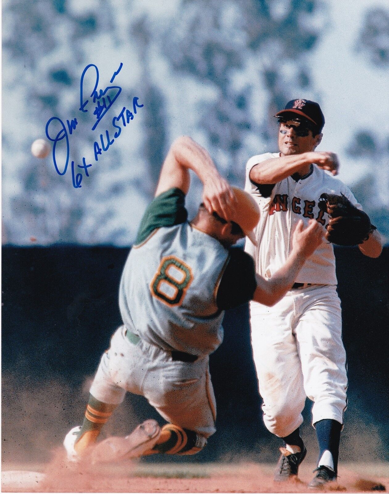 JIM FREGOSI CALIFORNIA ANGELS 6 X ALL STAR ACTION SIGNED 8x10