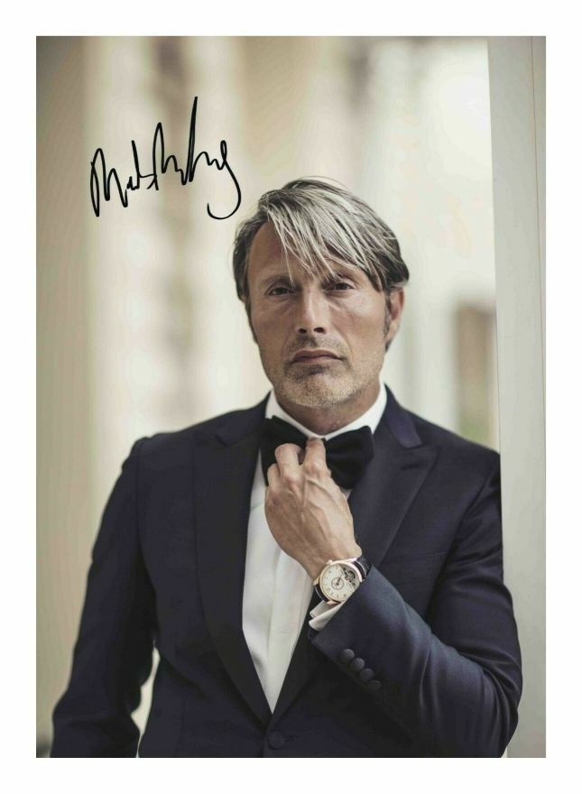 MADS MIKKELSEN - HANNIBAL AUTOGRAPH SIGNED PP Photo Poster painting POSTER