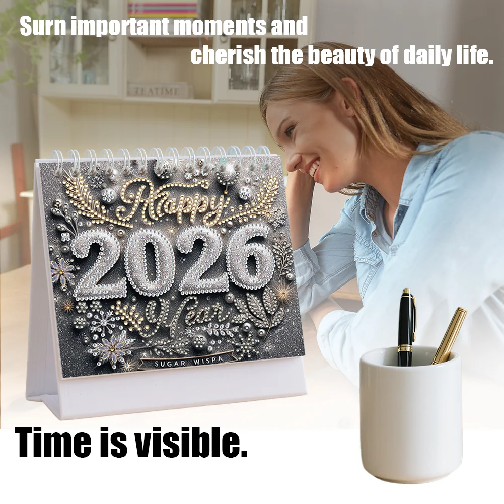 5D/DIY Diamond Painting Calendar Kit Partial Drill Diamond Art Paper Calendar