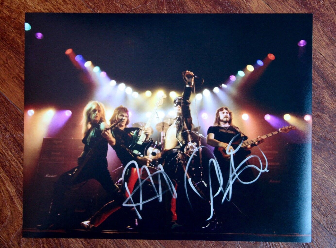 GFA Judas Priest * ROB HALFORD & IAN HILL * Signed 11x14 Photo Poster painting AD5 PROOF COA