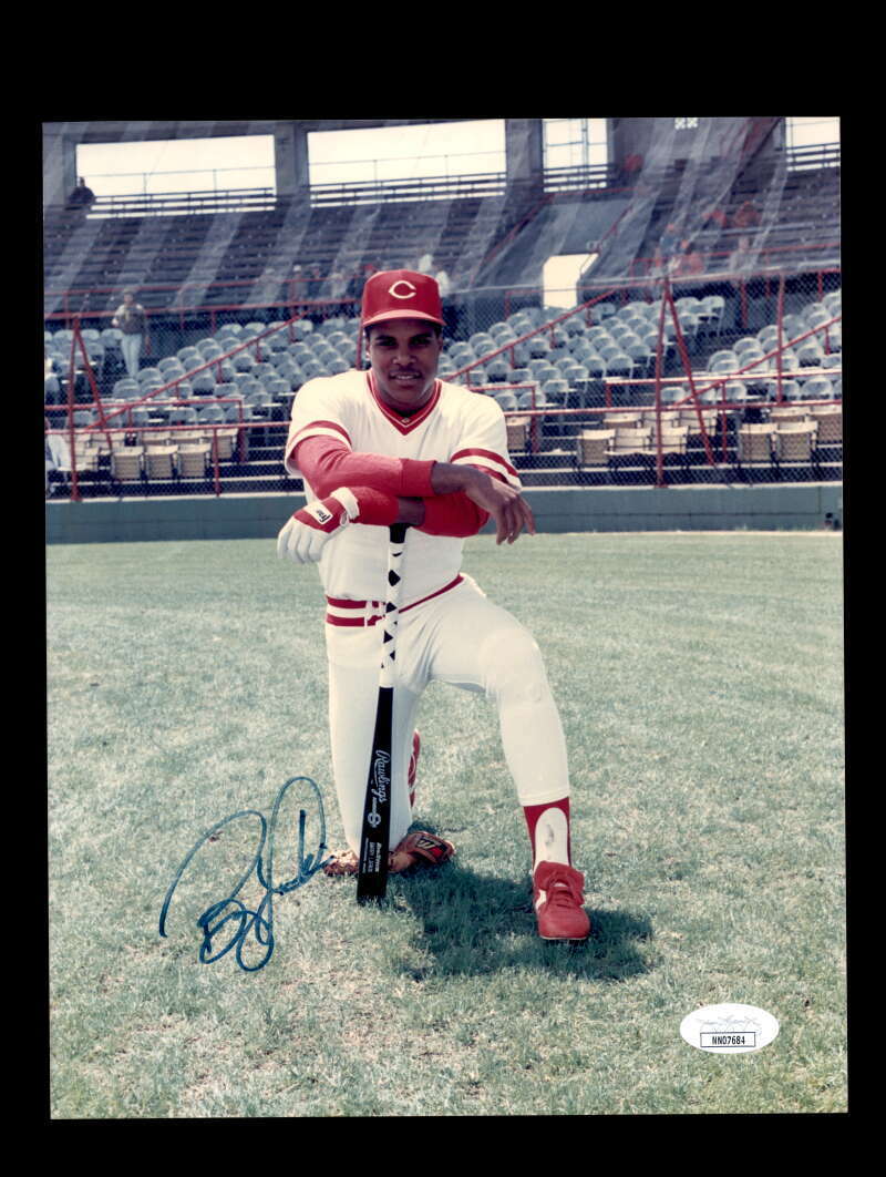 Barry Larkin JSA Coa Signed 8x10 Photo Poster painting Autograph