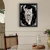 Cat Premium 5D Diamond Painting Kit Black & White Pearls painting Sparkling Special Shaped Diamond painting