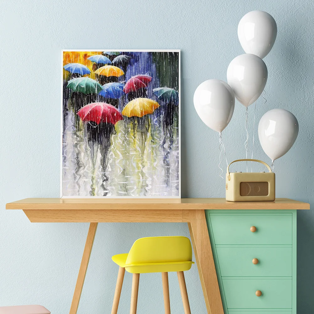 Rain Street - Paint By Number(40*50cm)