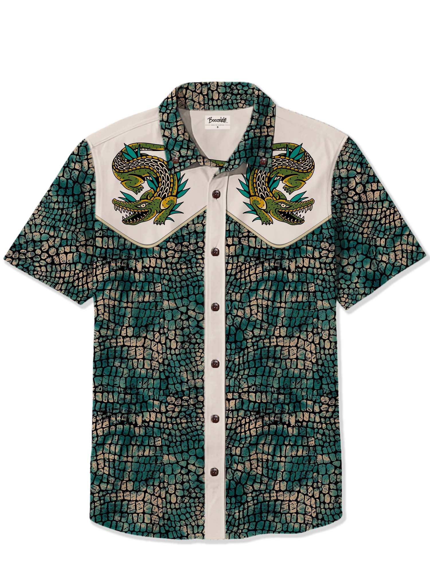 Vintage Crocodile - 100% Cotton Shirt