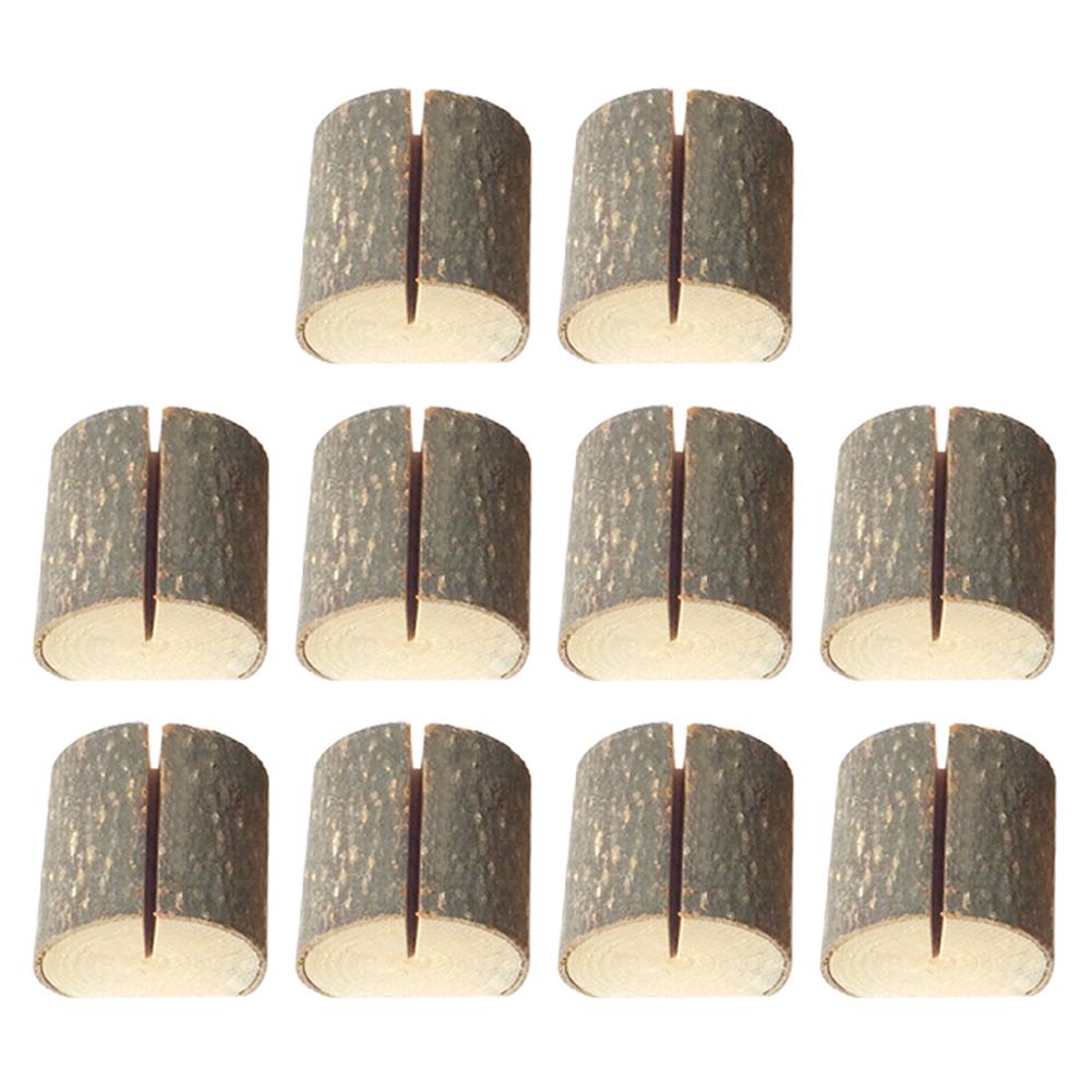 

10pcs Rustic Wood Name Number Cards Clip Wedding Party Table Memo Holder, 501 Original