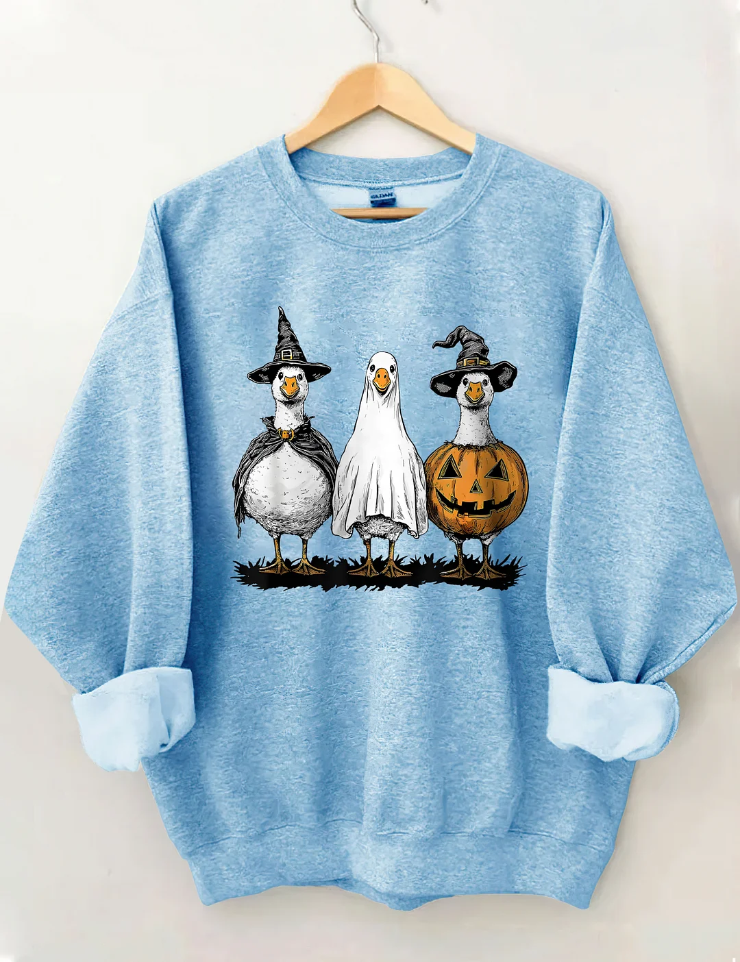Halloween Cute Duck Ghost Sweatshirt