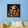 Diamond Painting-Round AB Drill Xmas Gift Bear(45*45CM)