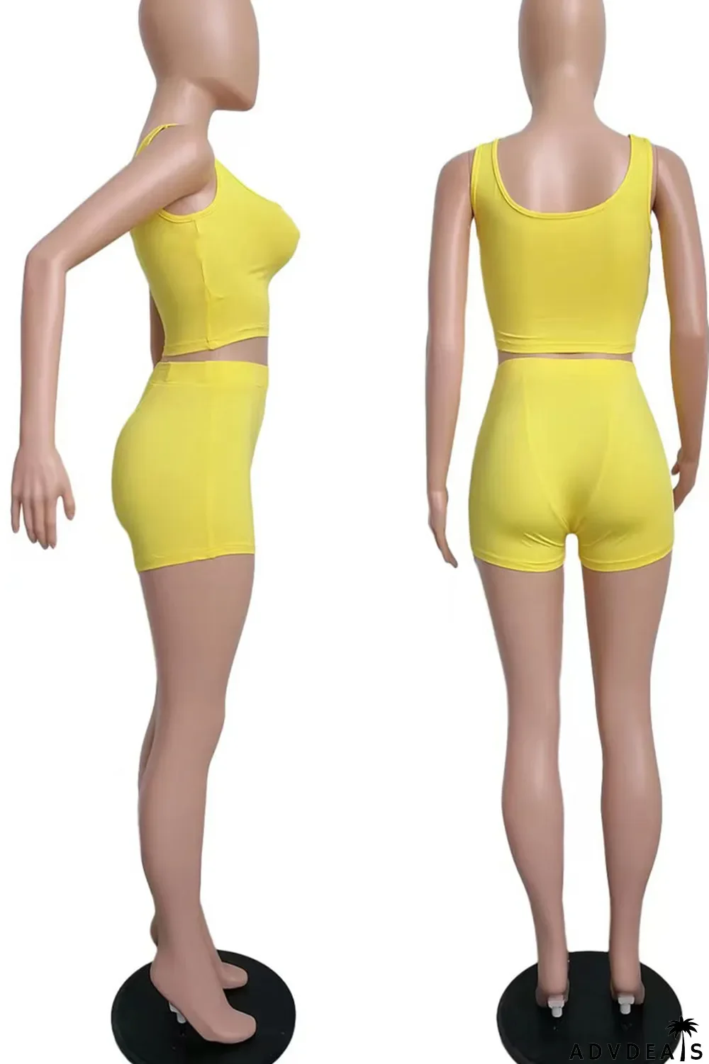 Orange Casual Print Patchwork U Neck Two Pieces