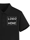 Polo shirt custom lapel short sleeve T-shirt Paul shirt tide company employees work clothes custom embroidery print