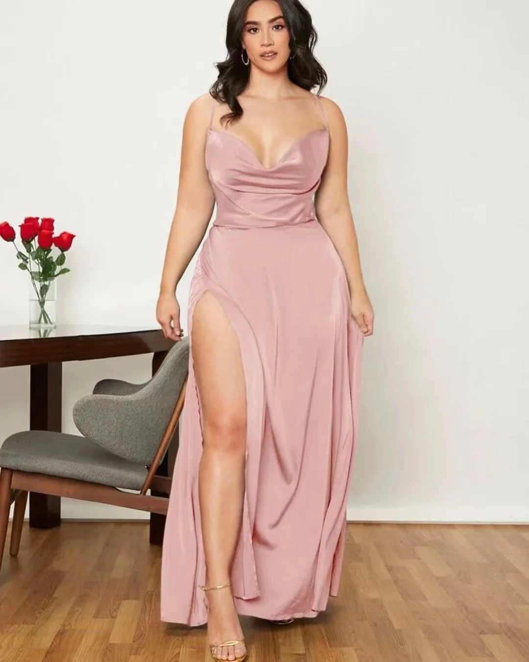 Uveng Uveng New Women's Sexy Slimming Body-Dexed Slings Waist Dress Dress Dress