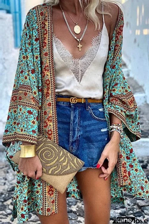 Bohemian Casual Loose Long Sleeve Cardigan