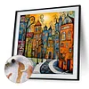 (US Only)Paint By Numbers Kit On Canvas DIY Oil Art Street Home Picture Decor 40x40cm