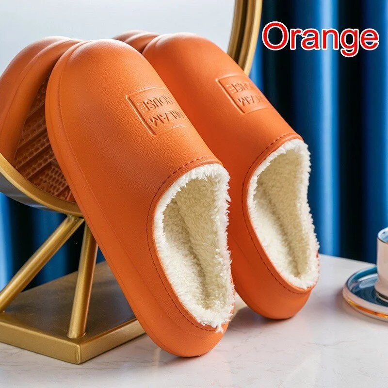 Women Slippers 2021 Waterproof Non-Slip Warm Flats Plush Home Shoes Women's Autumn Shoes Comfor Slip-On Indoor Women's Shoes