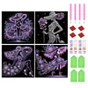 (US Local)4Pack Lady-Crystal Rhinestone Diamond Painting(30x30cm)