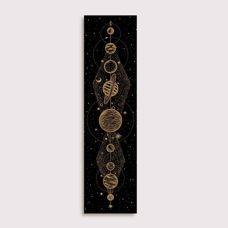 Moon Phase Tapestry Wall Hanging Lunar Eclipse Cycle Psychedelic Carpet Sun Moon Tapestries Bohemian Psychedelic Wall Decoration