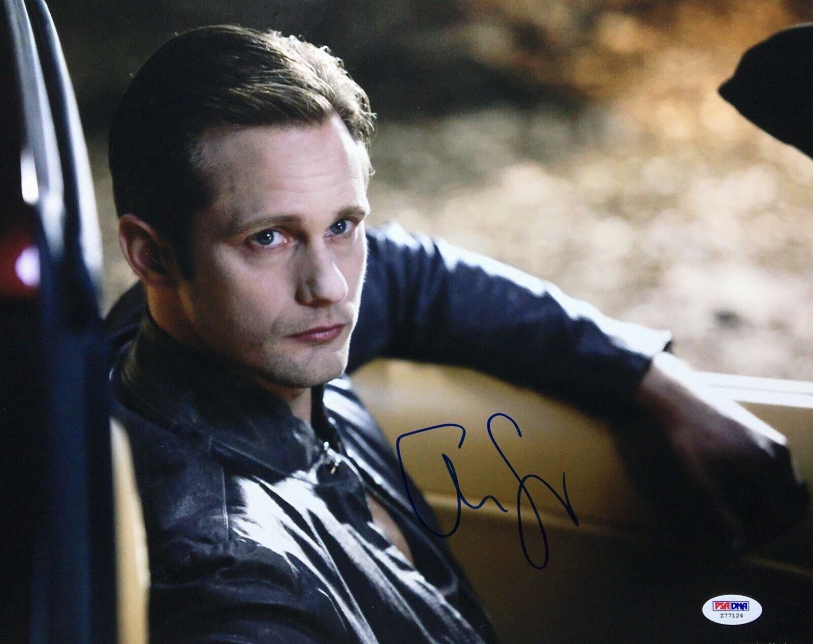 Alexander Skarsgard Signed 11x14 Photo Poster painting PSA Z77124