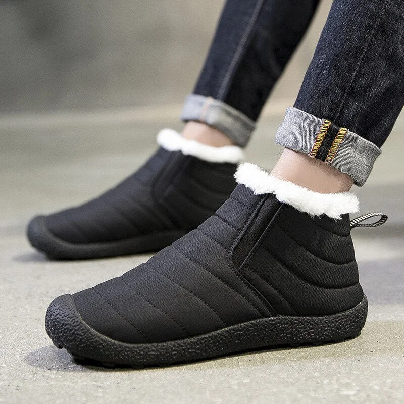 2021 New Men Boots Waterproof Mans Boots Men Winter 2021 Men's Ankle Shoes for Men Winter Casual