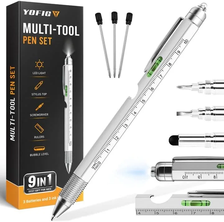 YOFIG 9 in 1 Multifunctional Ballpoint Pen
