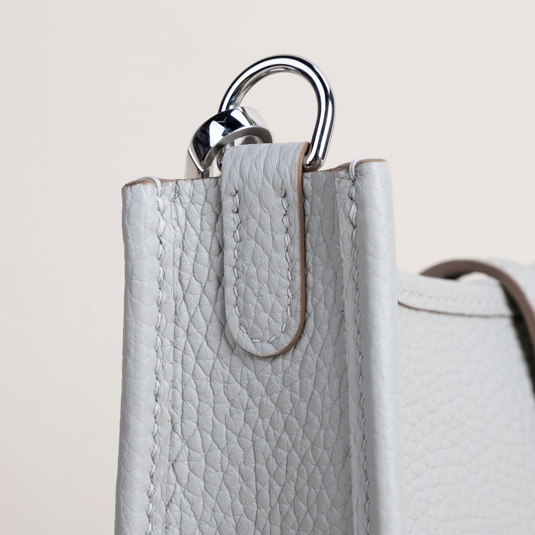 Evelyne mini Clemence 80 Pearl gray PHW