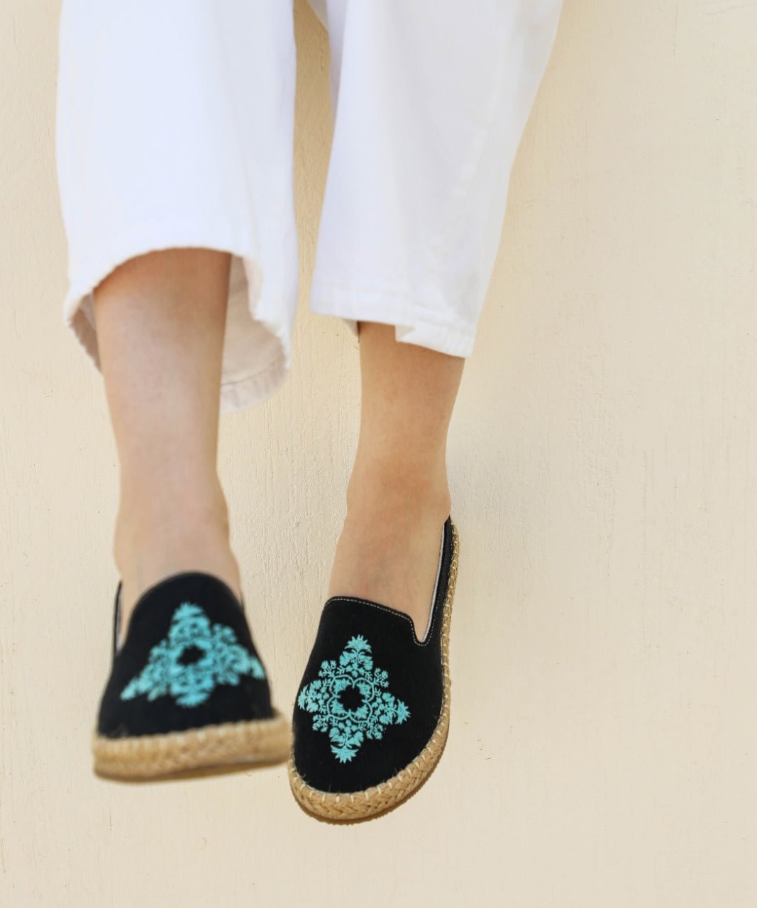 Folk Art Espadrilles Black