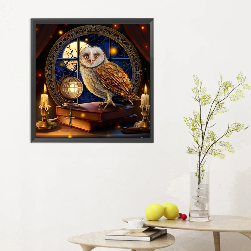 Diamond Painting - Full Round Drill - Owl(Canvas|30*30cm)