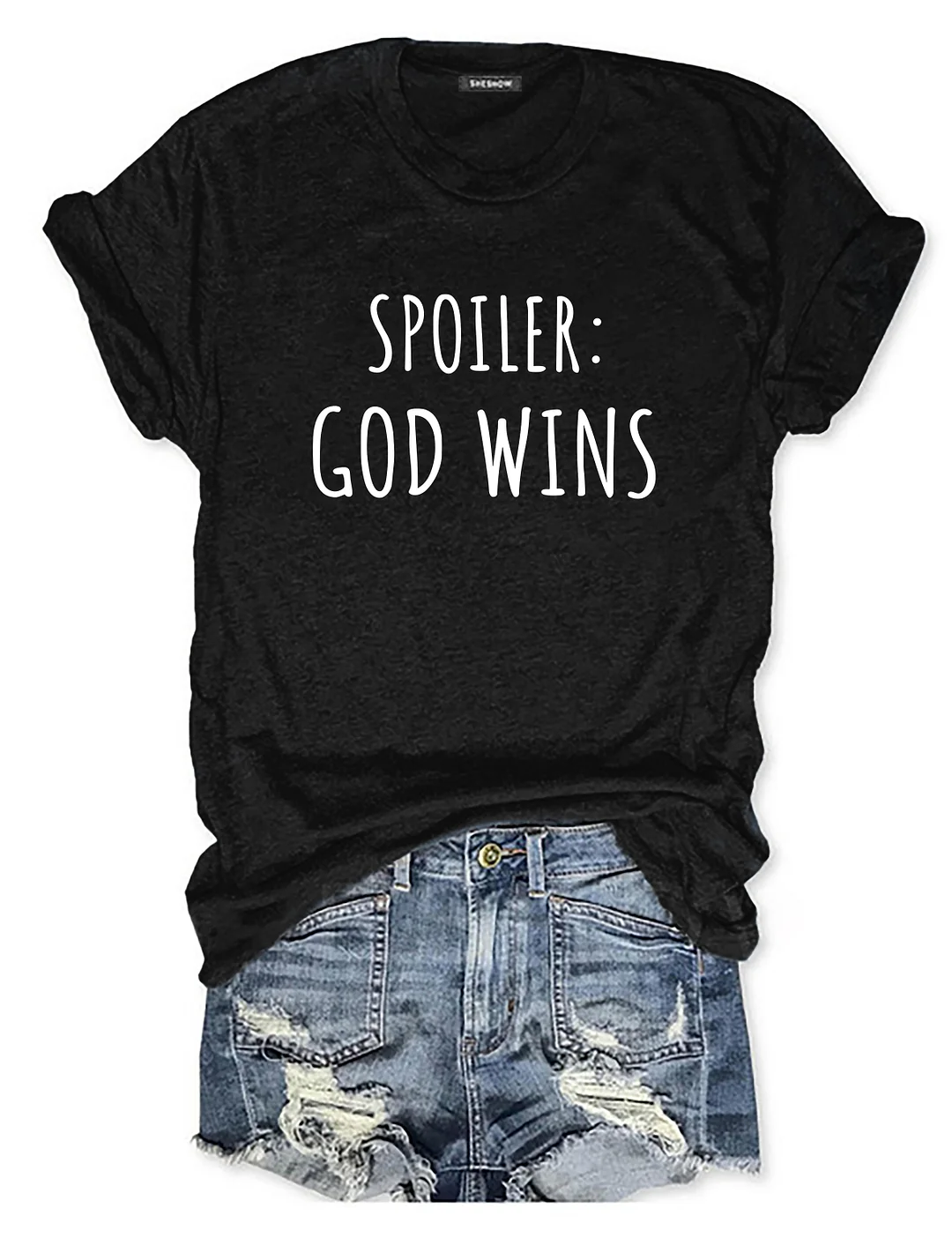 Spoiler God Wins T-shirt