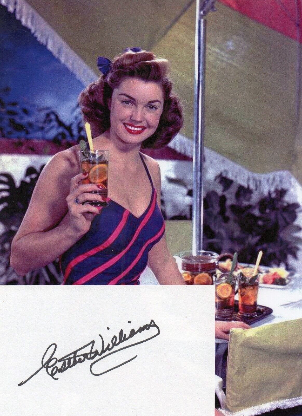 Esther Williams Autographed 3 x 5 Card