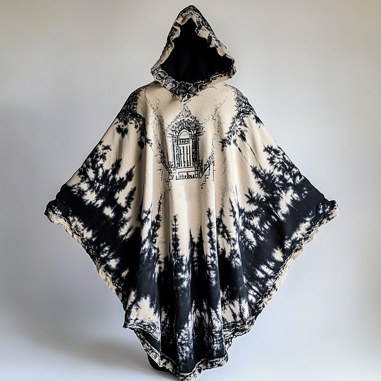 Hooded witchcraft rune robe