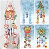 DIY Diamond Painting Double Sided 3D Wind Chime Xmas Pendant  Hanging Kit