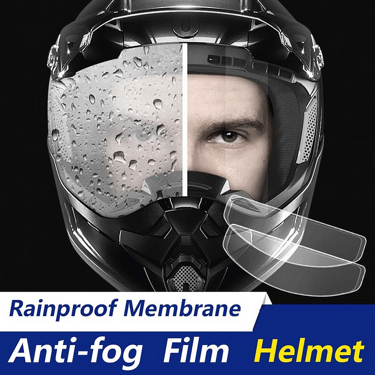 Anti-fog film for motorcycle helmet