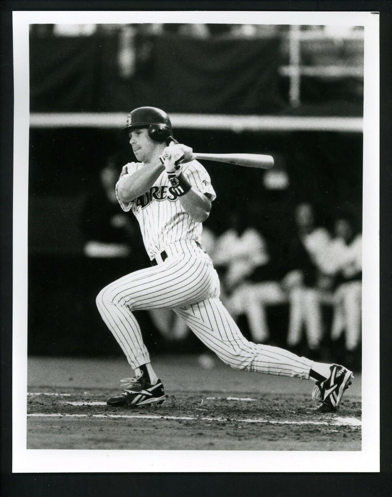 Brad Ausmus circa 1990's Press Original Photo Poster painting San Diego Padres