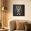 Framed Owl - DIY Button Art Painting Kit for Creativity DIY Pearl Dot Crafts for Gift Home Wall Decor 30*30CM